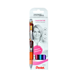 Roller gel Pentel Energel BL77 0.4mm blister de 4 pièces assorti