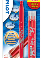 Pilot Rollerpen PILOT Frixion BL-FR7  0.35mm + 3 vullingen rood