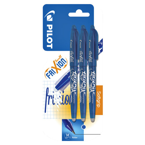 Pilot Rollerpen PILOT Frixion blauw 0.35mm blister à 3 stuks