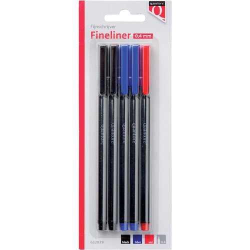 Quantore Fineliner Quantore 188 rond 0.4mm assorti