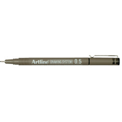 Fineliner Artline 0.5mm zwart