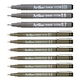 Artline Fineliner Artline set avec 0,2-0,4-0,6 et 0,8mm noir