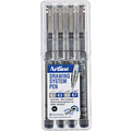 Artline Fineliner Artline set avec 0,1-0,3-0,5 et 0,7mm noir