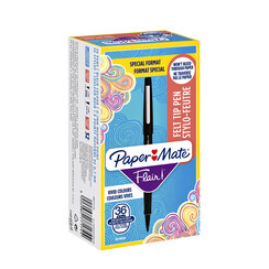 Fineliner Paper Mate Flair 0,7mm Valuepack 36 pièces noir