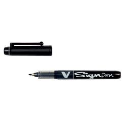 Fineliner PILOT V-Sign zwart 0.6mm