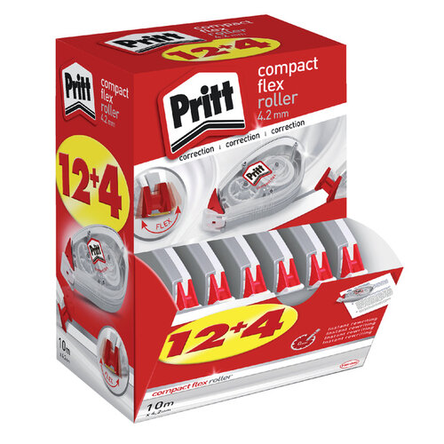 Pritt Roller correcteur Pritt Compact Flex 4,2mm 12+4 gratuits