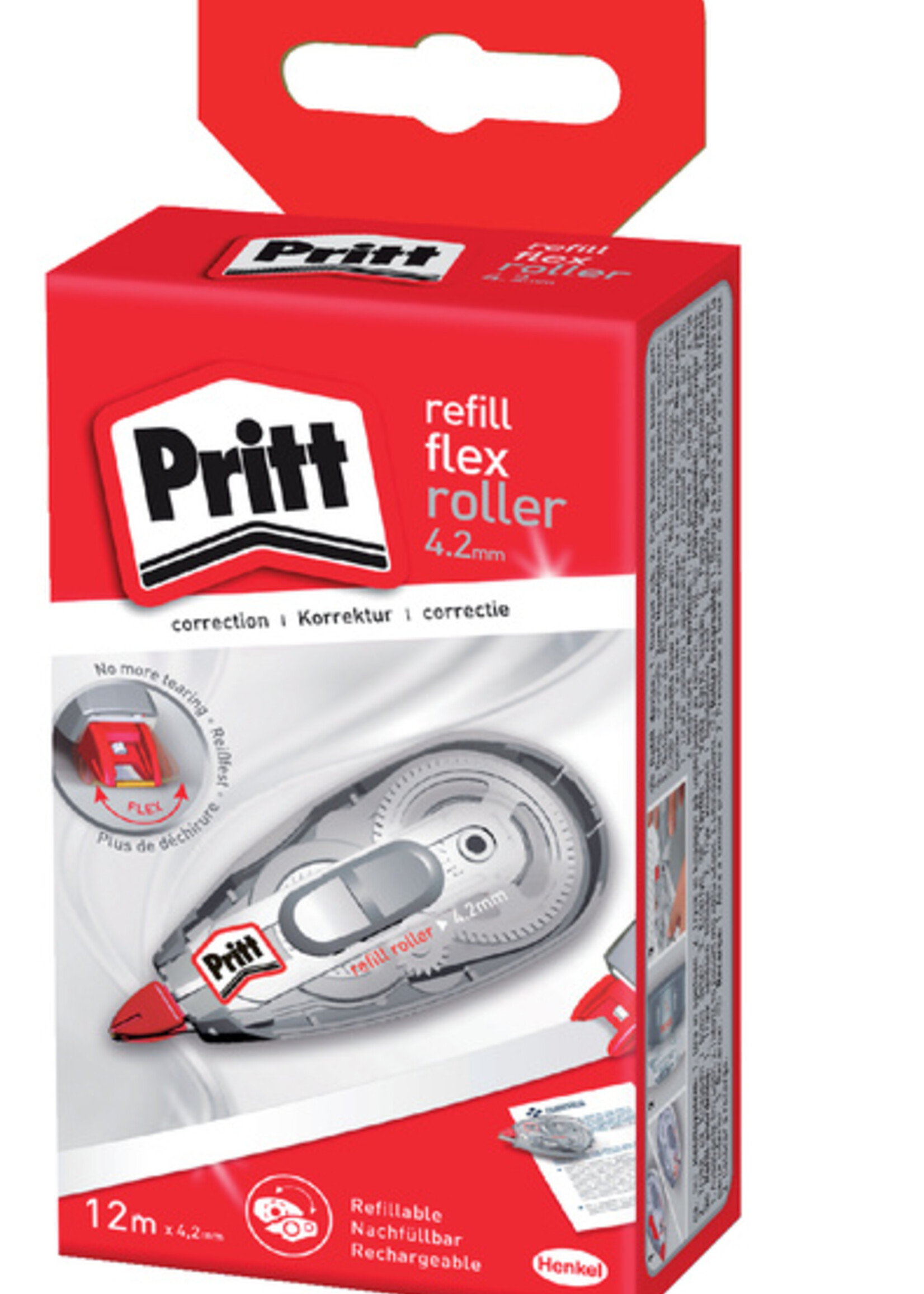 Pritt Correctieroller Pritt  4.2mmx12m flex navulbaar