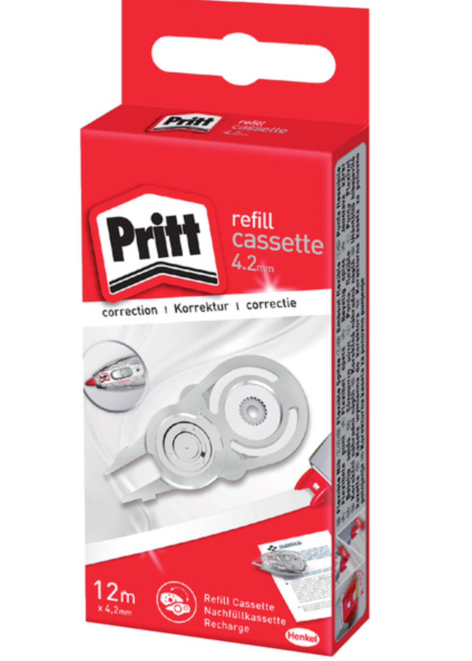 Pritt Correctierollervulling Pritt 4.2mmx12m flex