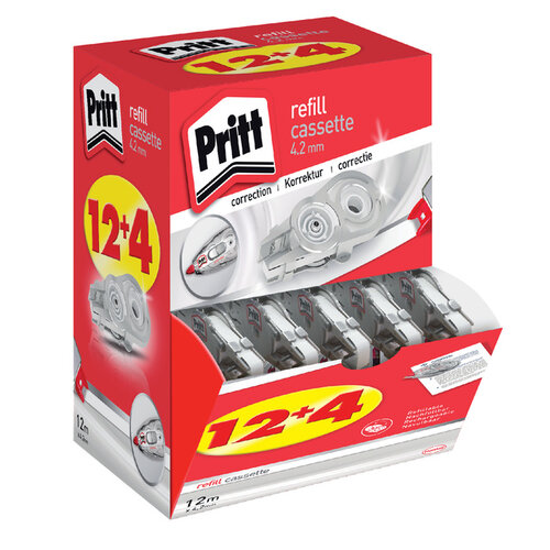 Pritt Correctierollervulling Pritt 4.2mmx12m flex doos à 12+4 gratis