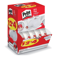 Roller correcteur Pritt Eco Flex 4.2mmx10m valuepack 12+4 gratuits