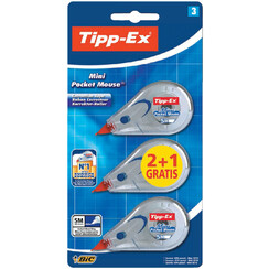 Correcteur Tipp-Ex Pocket Mouse 2+1 gratuit sous blister