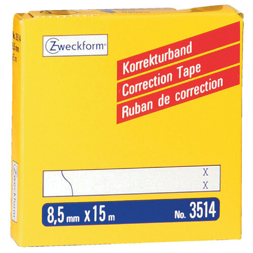 Avery Zweckform Ruban de correction Zweckform 3514 8,5mmx15m 2 lignes