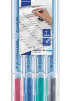 Staedtler Feutre rétroproj Staedtler Lumo F305 correctable 4pcs ass