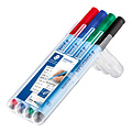 Staedtler Viltstift Staedtler Lumocolor 305 non permanent correctable F set à 4 stuks