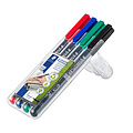 Staedtler Viltstift Staedtler Lumocolor 313 permanent S set à 4 stuks assorti