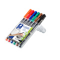 Staedtler Feutre Staedtler Lumocolor 318 permanent Fin 6 pièces assorti