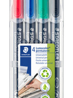 Staedtler Feutre Staedtler Lumocolor 317 permanent Medium 3 pièces + 1 gratuit