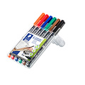 Staedtler Feutre Staedtler Lumocolor 317 permanent Medium 6 pièces assorti