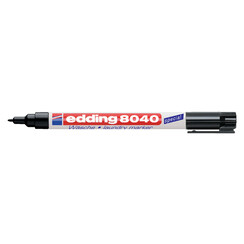 Viltstift edding 8040 wasgoed rond zwart 1mm