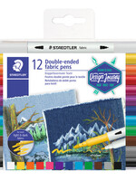 Staedtler Feutre Staedtler 3190 Textile Duo assorti
