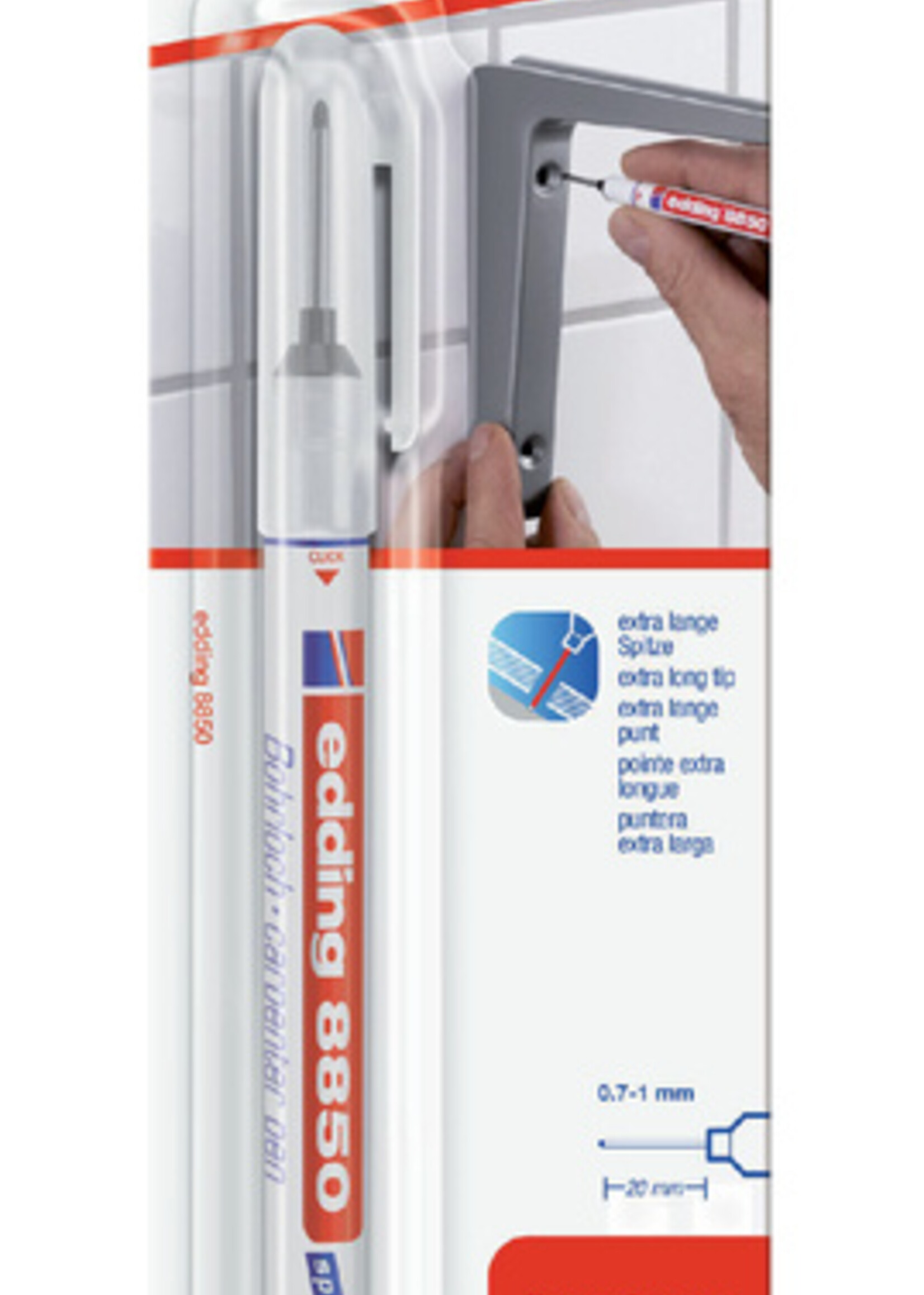 edding Marqueur Charpentier 8850 ogive 0,7mm noir