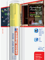 edding Viltstift edding 4090 window schuin neongeel 4-15mm blister