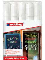 edding Krijtstift edding 4095 rond 2-3mm blister à 5st wit