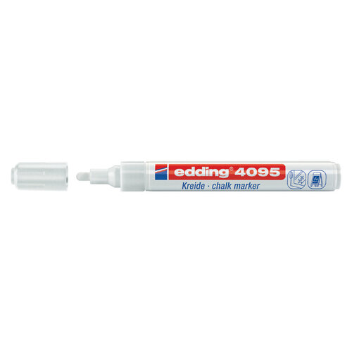 edding Krijtstift edding 4095 rond 2-3mm blister à 5st wit