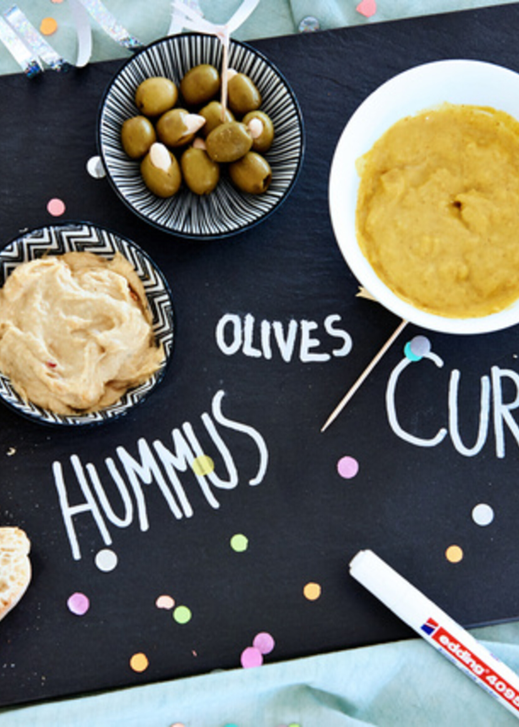 edding Marqueur craie edding 4095 ogive 2-3mm ass étui 5pcs