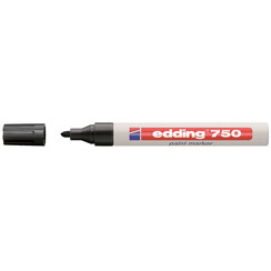 Viltstift edding 750 lakmarker rond zwart 2-4mm