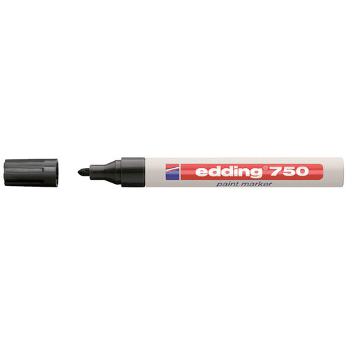 edding Viltstift edding 750 lakmarker rond zwart 2-4mm