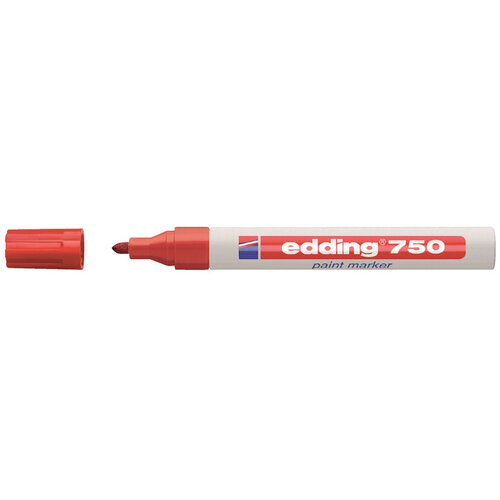 edding Feutre Laque edding 750 Pointe ogive 2-4mm rouge