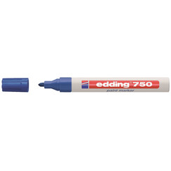 Feutre Laque edding 750 Pointe ogive 2-4mm bleu