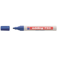 Viltstift edding 750 lakmarker rond blauw 2-4mm