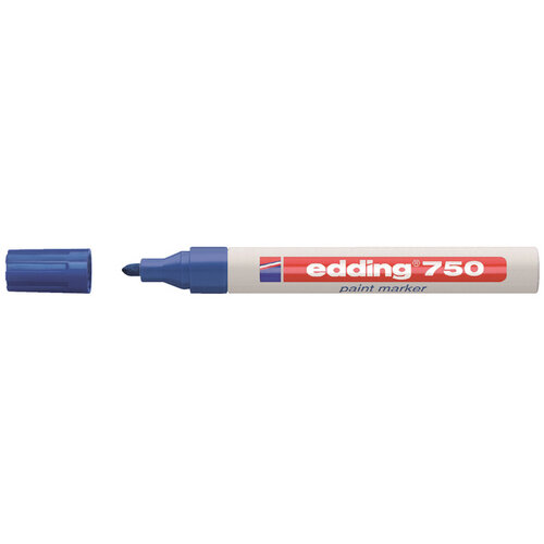 edding Viltstift edding 750 lakmarker rond blauw 2-4mm