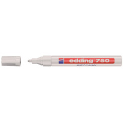 Feutre Laque Edding 750 Pointe ogive 2-4mm blanc