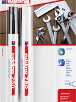 edding Marqueur peinture edding 750 laqué ogive 2-4mm blister noir et blanc