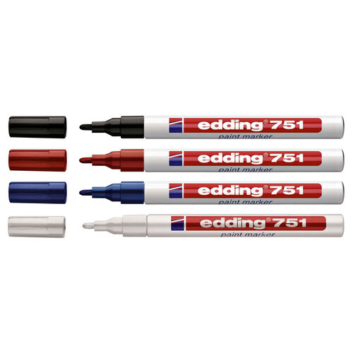 edding Feutre Edding 71 laqué ogive 1-2mm noir