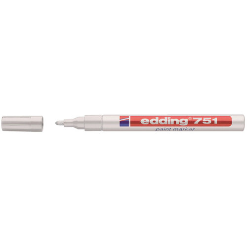 edding Feutre Edding 751 laqué ogive 1-2mm blanc