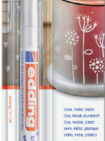 edding Viltstift edding 751 lakmarker rond wit 1-2mm blister