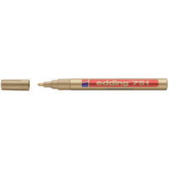 Viltstift edding 751 lakmarker rond goud 1-2mm