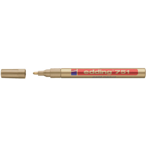 edding Viltstift edding 751 lakmarker rond goud 1-2mm