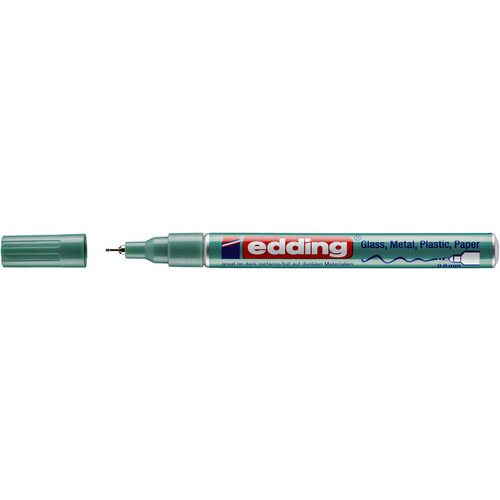 edding Viltstift Edding 780 lakmarker rond metallic groen 0,8mm