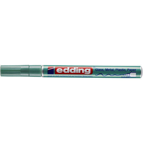 edding Viltstift Edding 780 lakmarker rond metallic groen 0,8mm