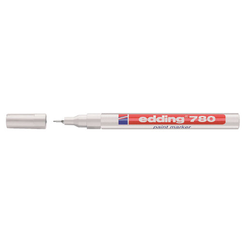 edding Viltstift edding 780 lakmarker rond wit 0.8mm