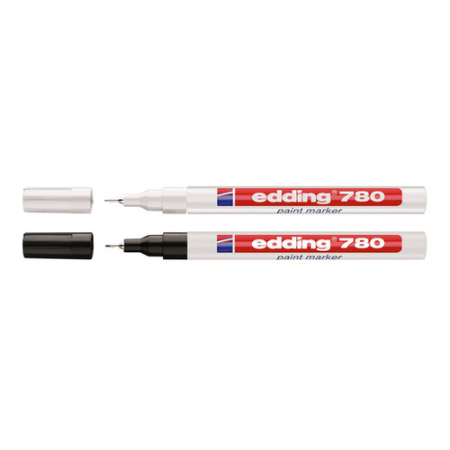 edding Viltstift edding 780 lakmarker rond wit 0.8mm