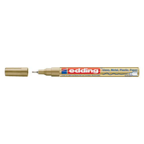 edding Feutre Laque edding 780 pointe ogive 0,8mm or blister