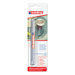 Viltstift edding 780 lakmarker rond zilver 0.8mm blister