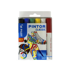 Feutre Pilot Pintor Classic 1.0mm étui de 6 pièces assorti