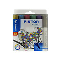 Pilot Verfstift Pilot Pintor metalic 1.4mm ass etui à 6 stuks assorti